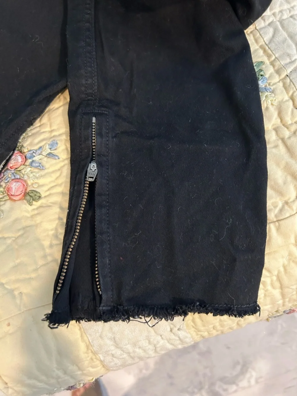 Vince Black Stretch Cotton Utility Pants - Picture 3 of 6